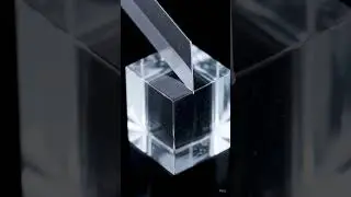 Glass Cube cut ASMR