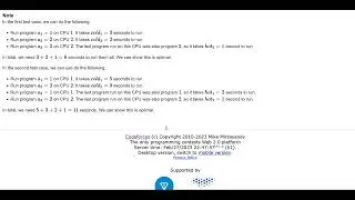 Hot Start Up (easy version)  Codeforces Solution div(1+2) round #854 ||  source code in c++