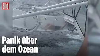 Kreuzfahrt-Touri bleibt in Rutsche stecken