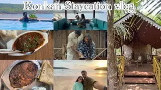 Amhi kela कोंकणात staycation |Guhagar| Palshet| Marathi vlog | Gaaj resort @gaajresort8334 | Beach