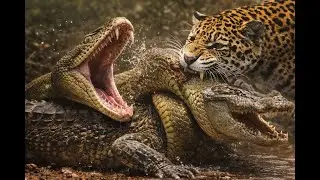 Wild Life Amazon Jungle  When Predators Turn on Each Other  Anaconda vs Jaguar vs Caiman