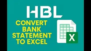 HBL Bank Statement to Excel | Python Automation | PDF Excel Conversion | Financial Data Extraction