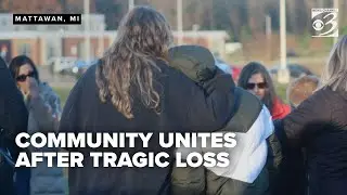 Mattawan community unites in vigil after tragic death of 10-year-old boy