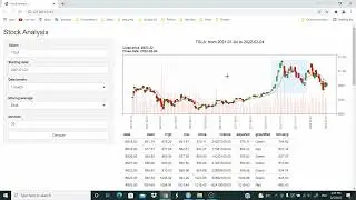 R Shiny: build an app to analyze stocks with R Shiny | plot moving average | part 4 || 08