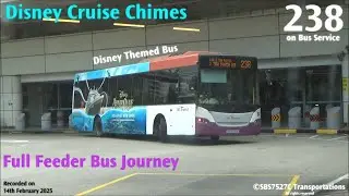 [SBST] Disney Themed Bus w\ Melody Sounds 🎶 - Full Ride on Bus Service 238