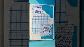 Blue journal 💙/easy journal idea #satisfying #journal