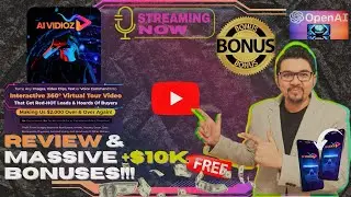 AI Vidioz Review⚡📲💻Create & Sell Engaging 360* Virtual Tours Videos💻📲⚡Get FREE +350 Bonuses💲💰💸