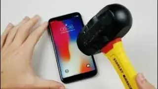 i Phone X     V/s   Hammer.