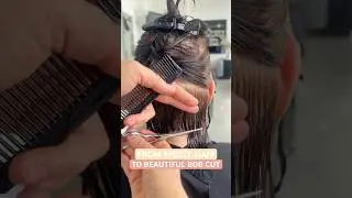 FROM MESSY HAIR TO BEAUTIFUL BOB HAIRCUT: Complete Tutorial Linked Below! 🔥🔥🔥