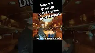 AMAZING! How they Dusted out our 671 DIESEL ENGINE!! #mechanic #shorts