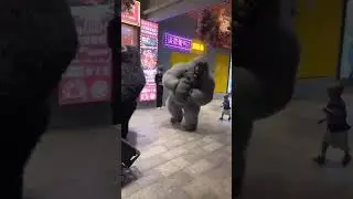 Giant Inflatable Kingkong Costume Adult Furry Walking Gorilla Mascot Suit