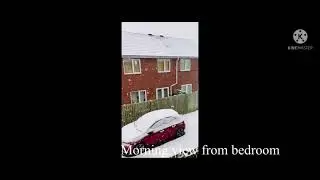 First snowfall ❄️ of the season at 🇬🇧Carlisle (UK)-2021