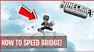 Minecraft Fast Bridge tutorial in New Control  😲    @JitR