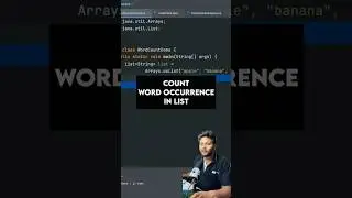 Word Count Using Streams ✅ #coding #java
