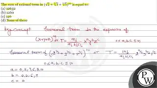 The sum of rational term in \( (\sqrt{2}+\sqrt[3]{3}+\sqrt[6]{5})^{...