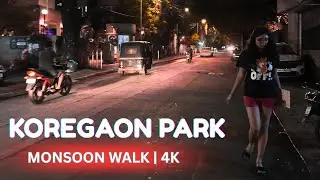 Koregaon Park Rain Walk Pune | 4K Monsoon Walking Tour India | Relaxing City Walk with Ambient Sound
