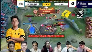 GILAK SANZ MANIAC‼️| REAKSI STREAMER ONIC VS HOMEBOIS GAME 2