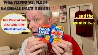 Wacky Wax VERSUS! 1986 FLEER VS. TOPPS Baseball pack break! Who Wins? #sportscards #baseballcards