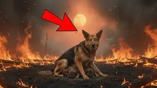 Atrapada en un bosque en llamas con sus cachorros… lucha por salvarlos y ocurre lo inesperado