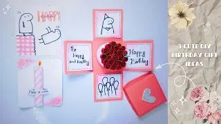 Birthday Card Ideas/ Happy Birthday Greeting Card/ Handmade Birthday Card Idea/ Easy Birthday Gift