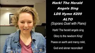 Hark! The Herald Angels Sing ALTO (LDS Hymn #209) Sing With Rachael