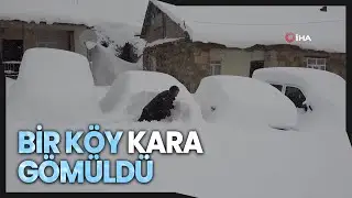 Muş’ta Bir Köy Güne Metrelerce Kar Sürpriziyle Uyandı