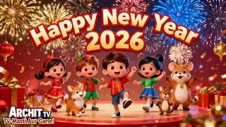 DJ Happy New Year 2026 🎉 | Kids Party Song | Archit TV