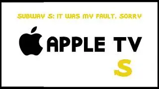 Apple TV Logo bloopers take 11: Subway font
