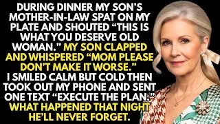My Son’s Mother-in-Law Spat On My Plate, And He Applauded Her. What I Did That Night Shocked Him