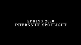 Spring 2020 &mdash; IDMA Internship Spotlight