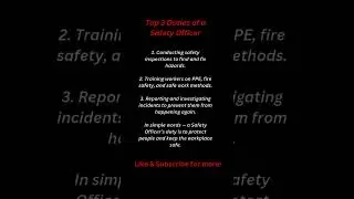 What Does a Safety Officer Do? Top 3 Responsibilities (HSE Job 2025) #safetyofficer #hsejobs