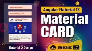 Angular 18 Stylish Card in Angular Material tutorial | Material 3 Design
