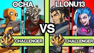 2XKO ▰ RANK 1 CHALLENGER LLONU13 (Yasuo/Jinx) vs OCHA (Ekko/Blitzcrank) ▰ 2XKO Pro Replays