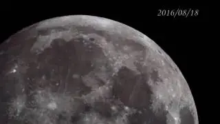 Луна на 2000 мм объектив 2016/08/18