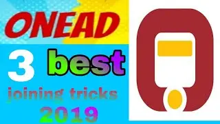 Onead  best tricks in hindi 2019//onead unlimited joining trick 2019