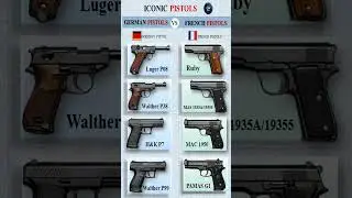 German Pistols vs French Pistols #pistol #germany #french