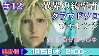 【FF7リバース/トロコン後の世界】異界の統率者 クラウドソロで頑張ってみる#12　vsぎるがめっしゅ