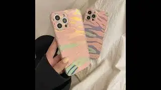 Luxury Laser Pink Leopard Phone Case For iPhones