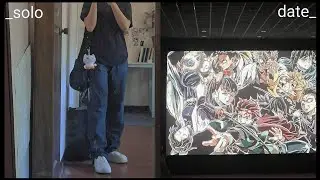 vlog : watching demon slayer movie alone + anime journal. 