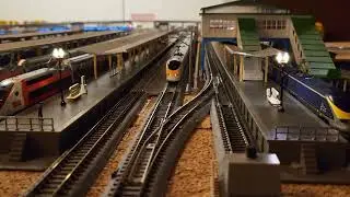 High concentration of Kato trains (long video) !