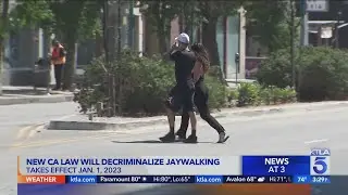 New CA law will decriminalize jaywalking