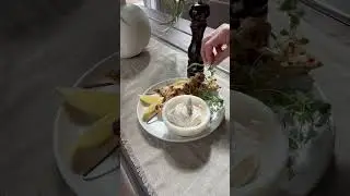 Grilled Lemon Dijon Rosemary Chicken Skewers with a Creamy Whipped Feta Dip!