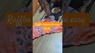 #Easy trick for making ruffles #tailoring tricks #trending