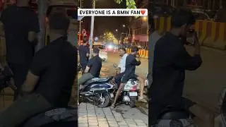 PUBLIC REACTIONS AFTER WATCHING BLUE BMW M3 IN MUMBAI MIDNIGHT #SHORTS#INDIA#Car#bmw