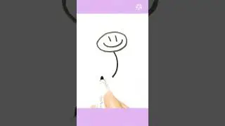 EASY STICKMAN DRAWING - HAPPY STYLE 😊 #shorts