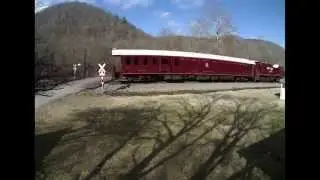 Fast Moving NS 904 EB Research Train with New Cast K5LA horn