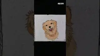 Cute Dog🐶 Best Than Humans|🤭 Little Cute Dog Glowing drowing|#shorts #drawing #cartoon #art #100