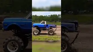 Old School Chevy Stepside Mud Truck
