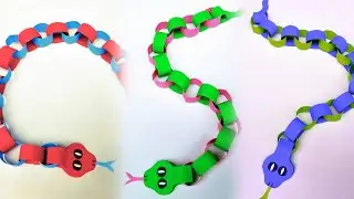 Amazing Origami Snake | Easy Paper Snake | Kids Paper Craft | Moving Paper Toys | Easy Origami Toys