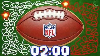 2 MINUTE Timer - NFL BALL (COOKIE BOMB) 🏈​🏆​ SUPER BOWL Countdown With Music